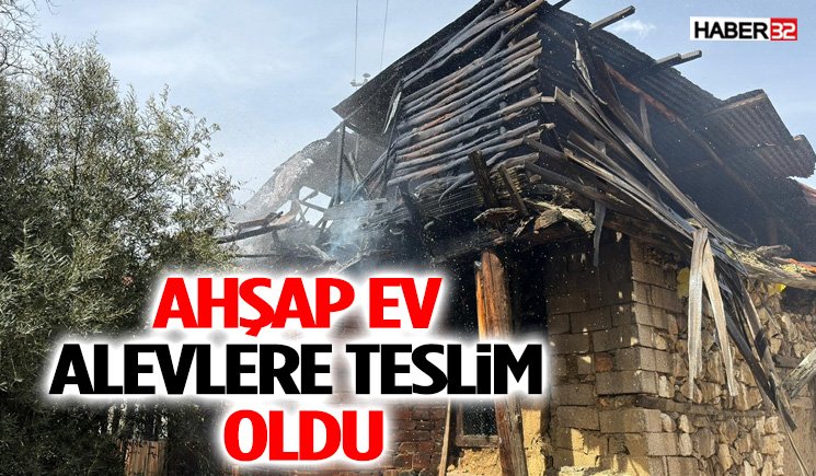 Bucak’ta Korkutan Yangın! Ahşap Ev Alevlere Teslim Oldu