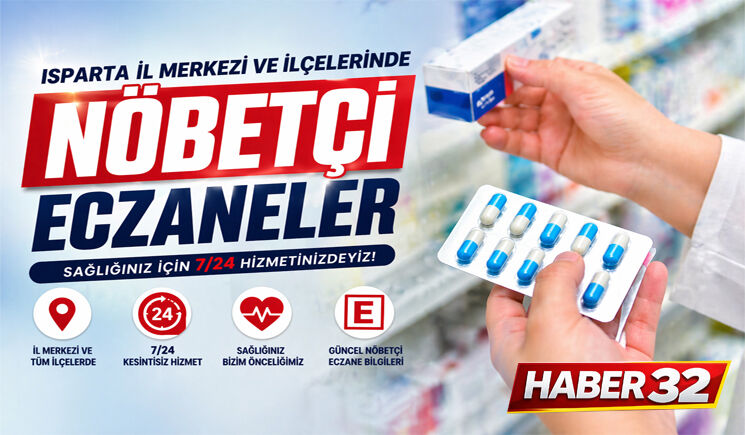 Isparta'da Nöbetçi Eczaneler 24 Eylül 2026 Perşembe