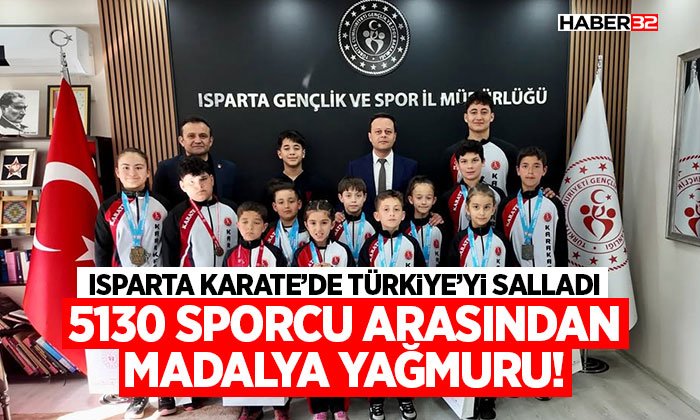 Isparta Karate’de Türkiye’yi Salladı: 5130 Sporcu Arasından Madalya Yağmuru!