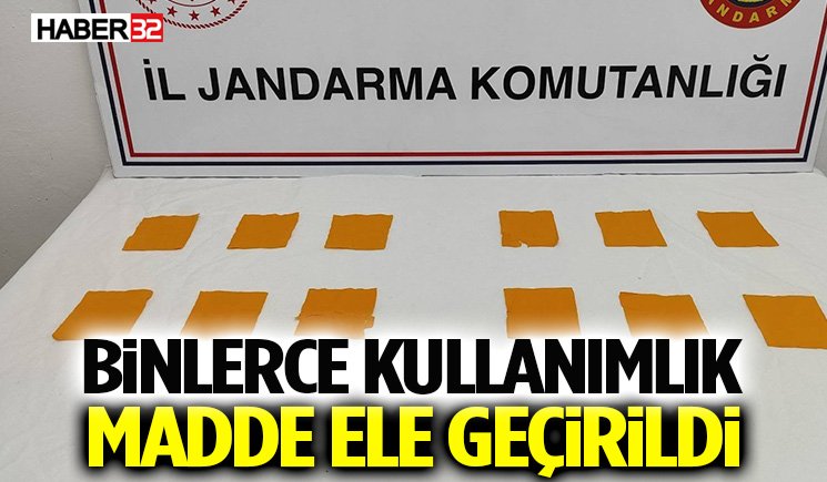 Binlerce Kullanımlık Madde Ele Geçirildi