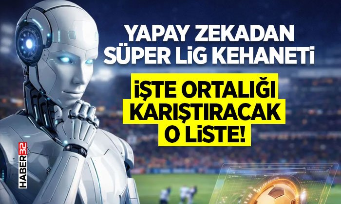 Yapay Zekadan Süper Lig Kehaneti