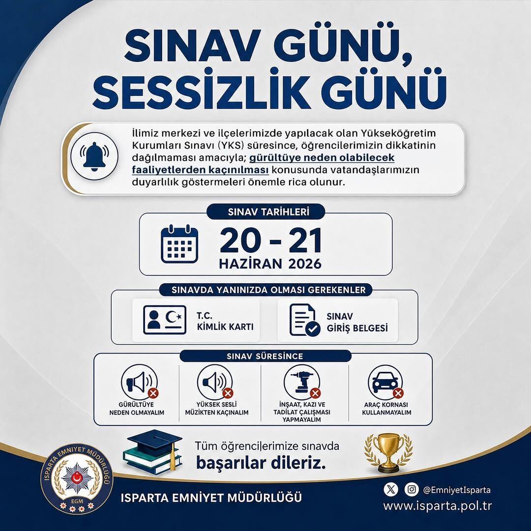 🔇 Sınav Günü, Sessizlik Günü!20 21 Haziran Tarihlerinde Ilimiz Merkezi Ve Ilçelerimizde Gerçekl