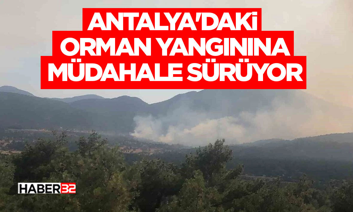Antalya'daki orman yangınına müdahale sürüyor