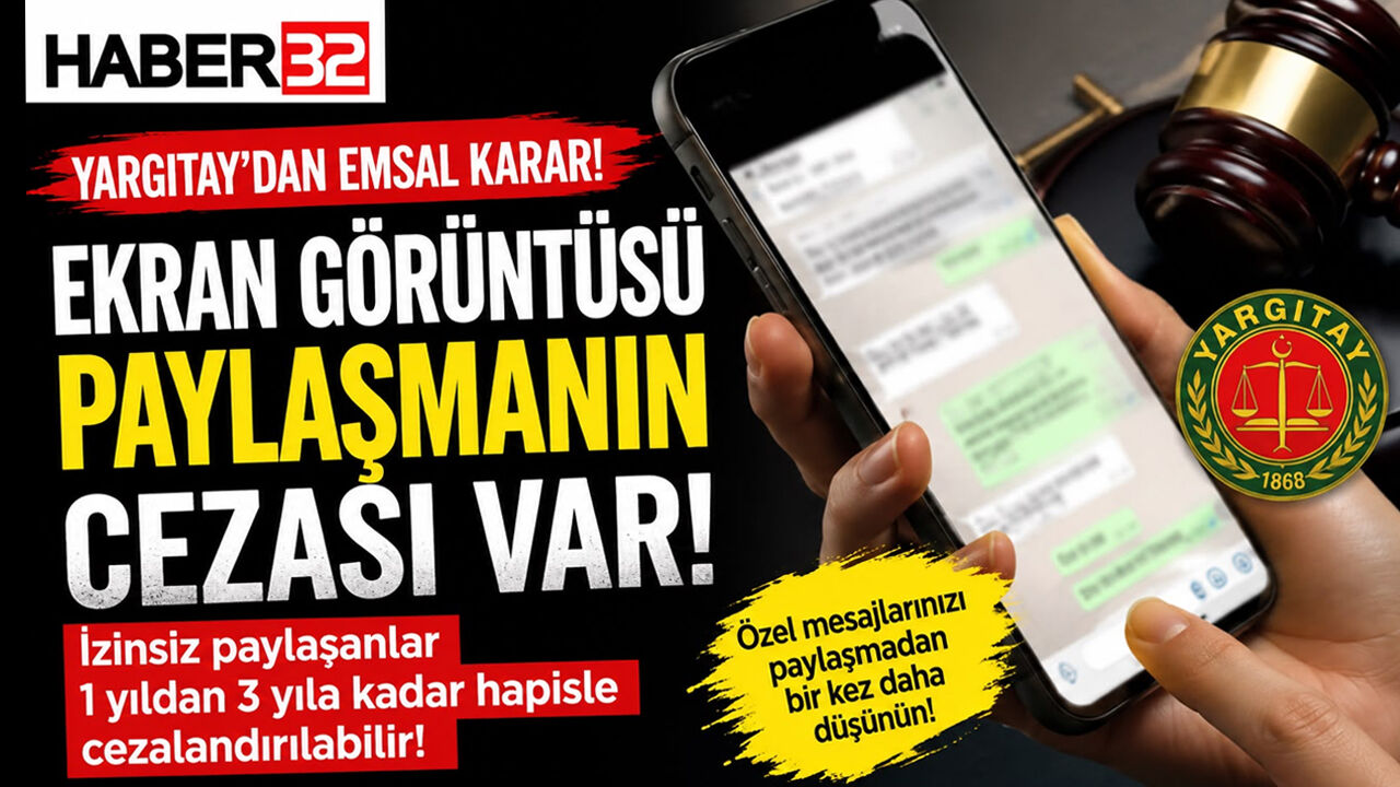 EKRAN GÖRÜNTÜSÜ ALANLAR DİKKAT! HAPİSLE CEZALANDIRILABİLİRSİNİZ!