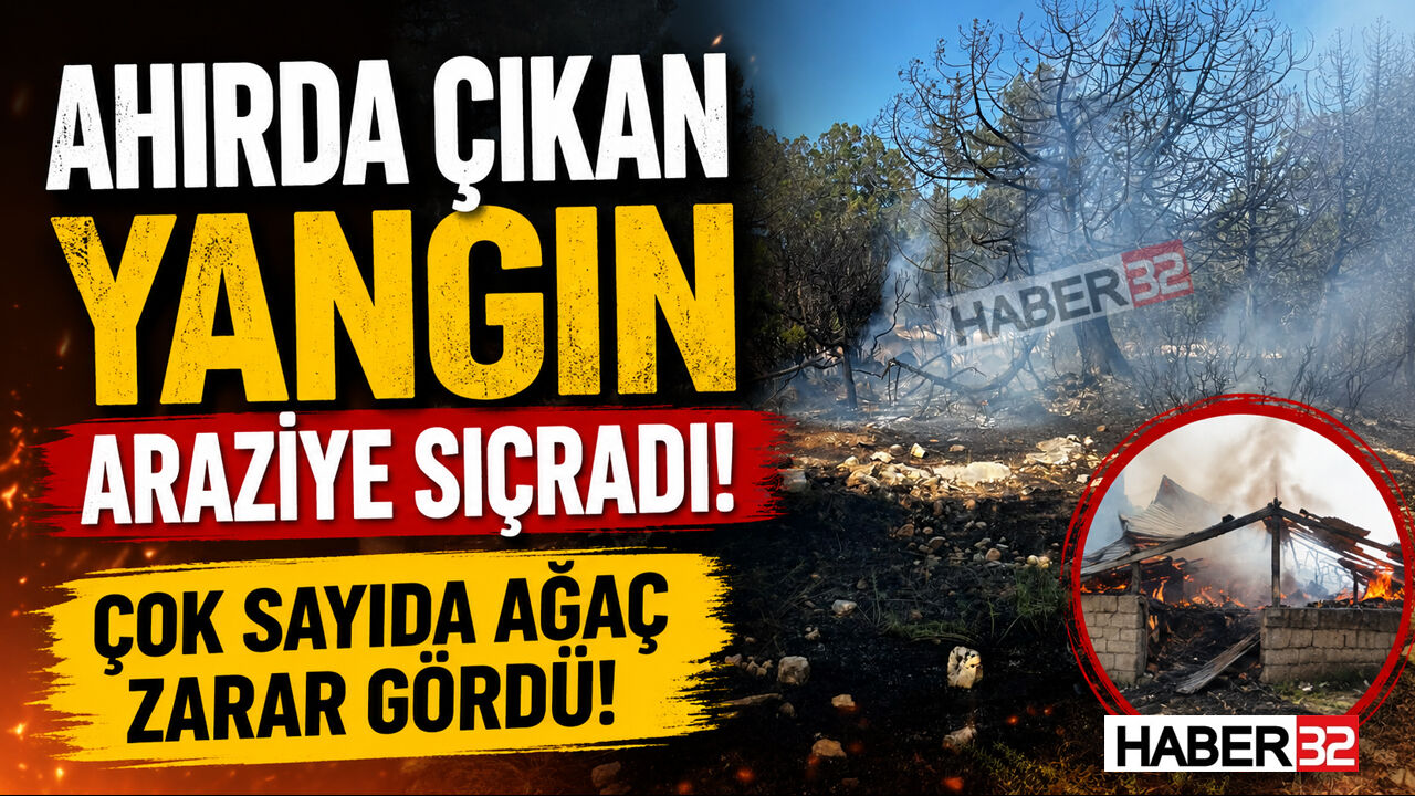 Gelendost’taki Ahır Yangını Araziye Sıçradı!