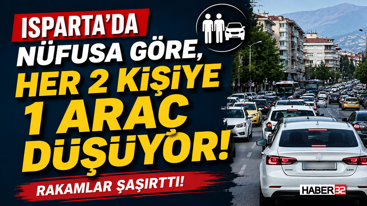Isparta’da Nüfusa Göre Her 2 Kişiye 1 Araç Düşüyor!