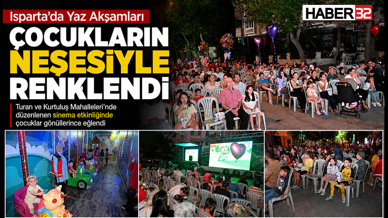Isparta’da Yaz Akşamları Çocukların Neşesiyle Renklendi