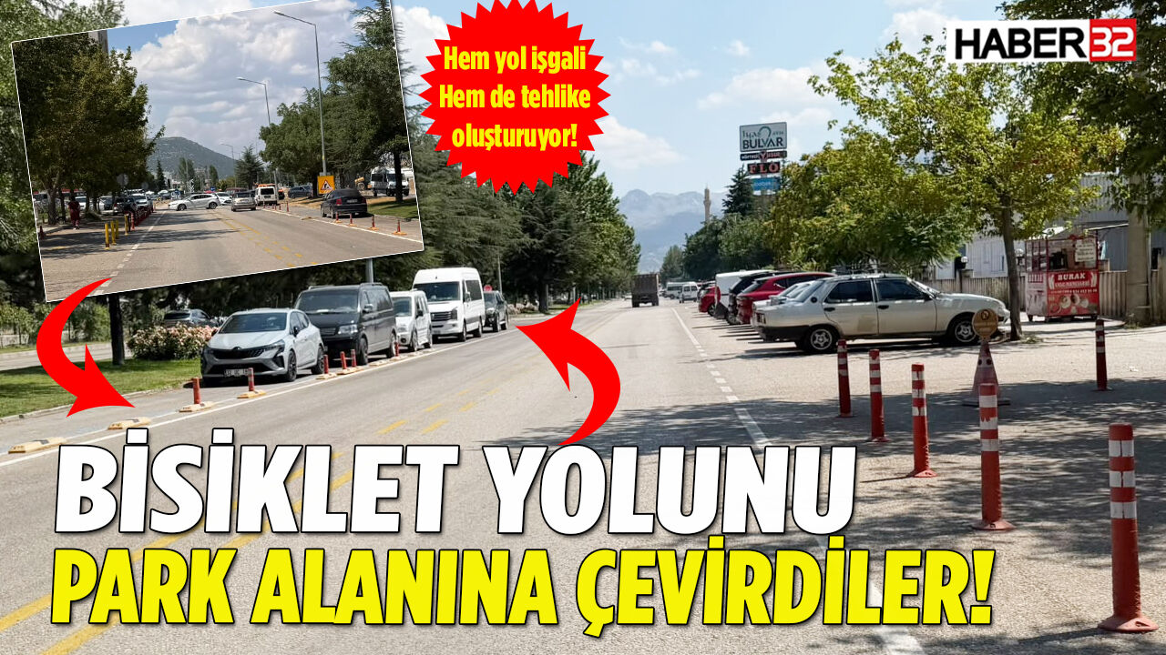 Bisiklet Yolunu Park Alanına Çevirdirler!