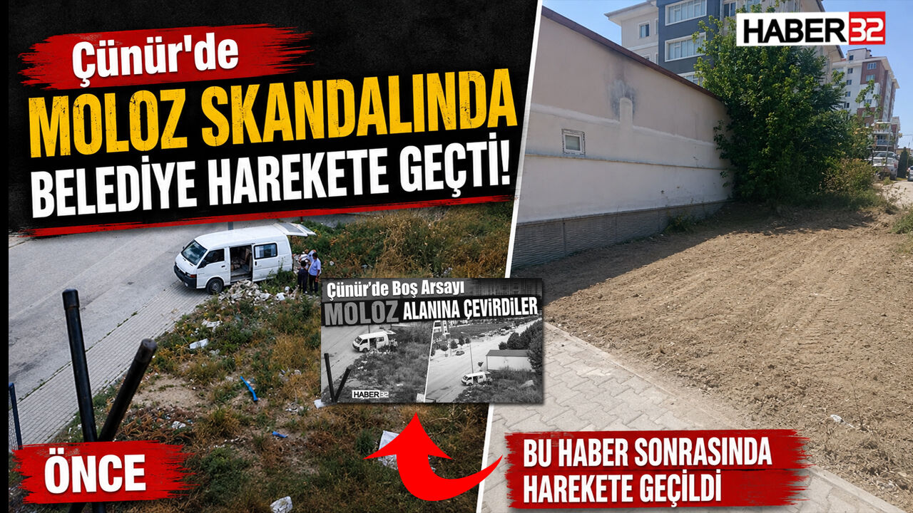 Çünür'deki Moloz Skandalında Belediye Harekete Geçti!