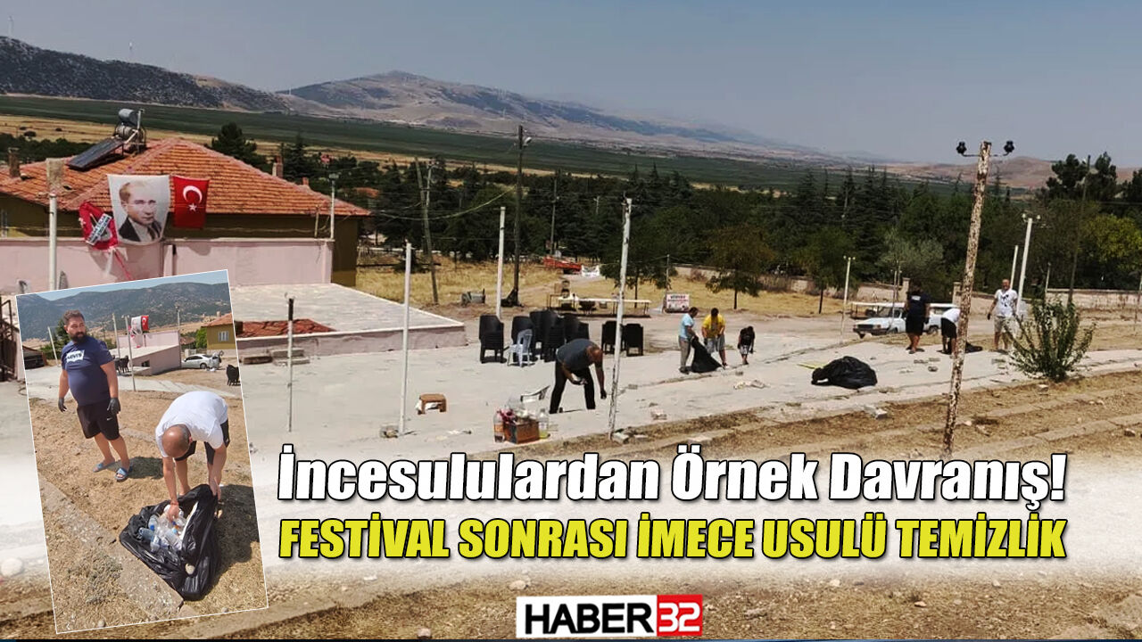 Festivalden Kalan Çöpleri İmece Usulüyle Temizlediler