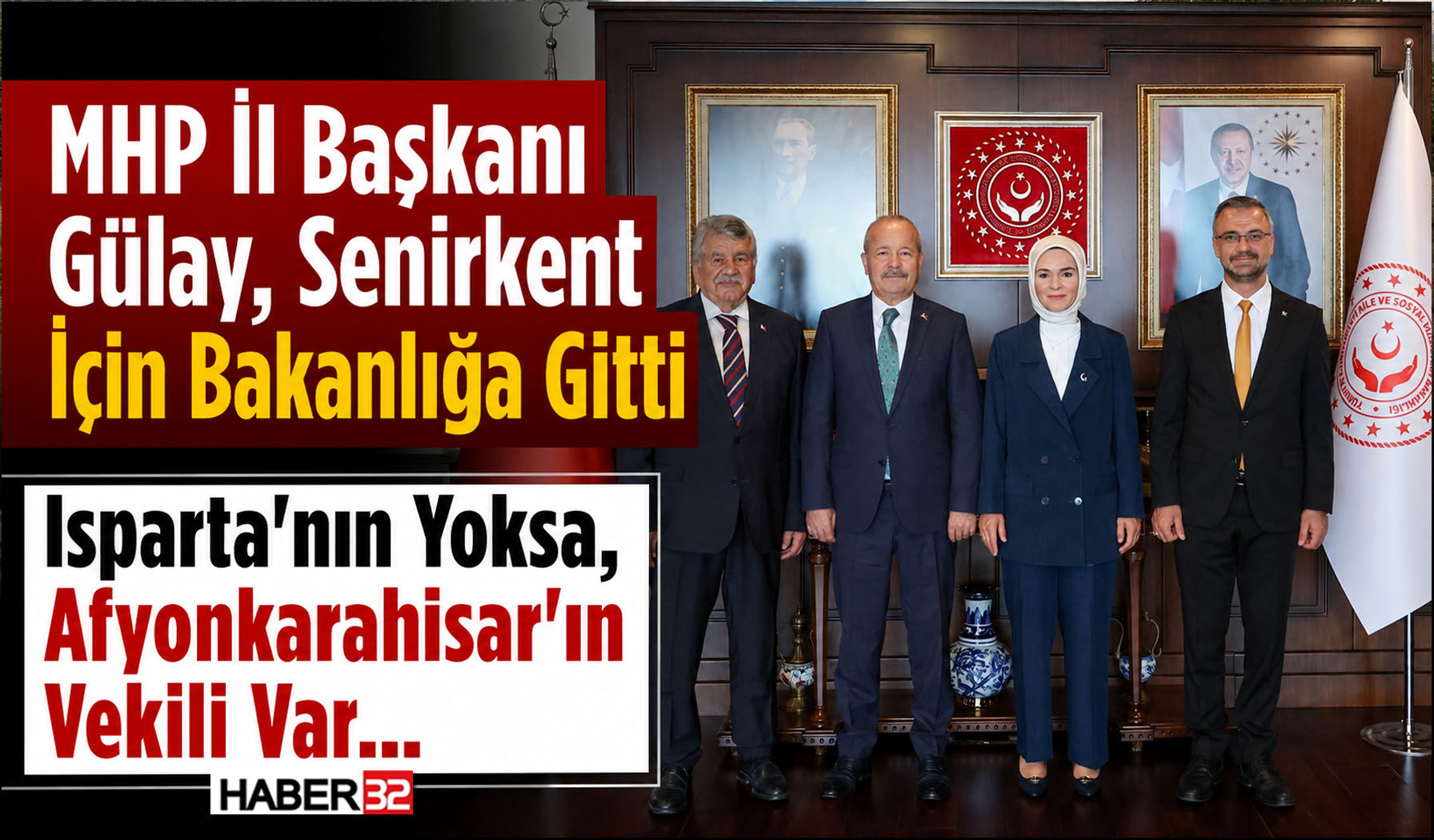 MHP İl Başkanı Gülay, Afyonlu Vekille Bakanlığa Gitti
