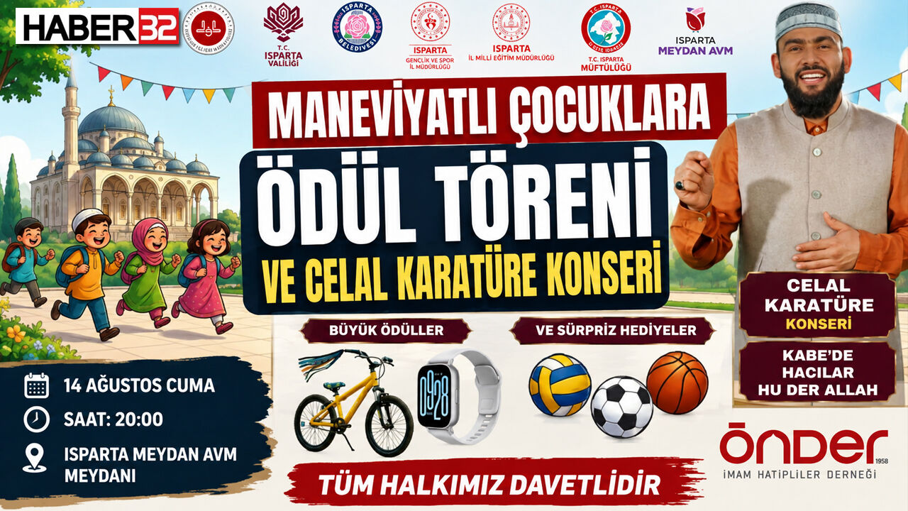 Maneviyatlı Çocuklara Ödül Töreni ve Celal Karatüre Konseri