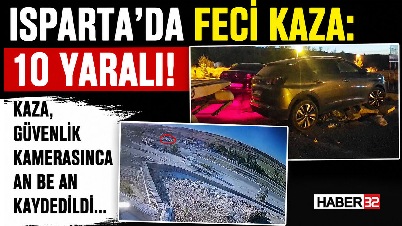 Isparta'da Feci Kaza: 10 Yaralı!