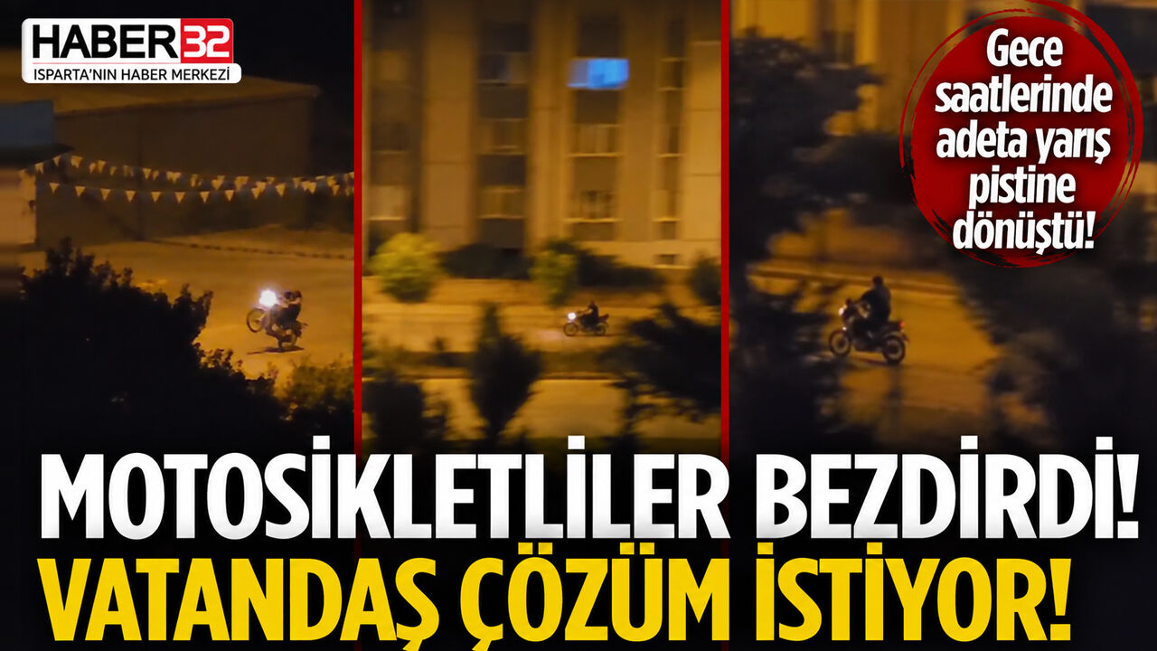 Motosikletliler Bezdirdi! Vatandaş Çözüm İstiyor!