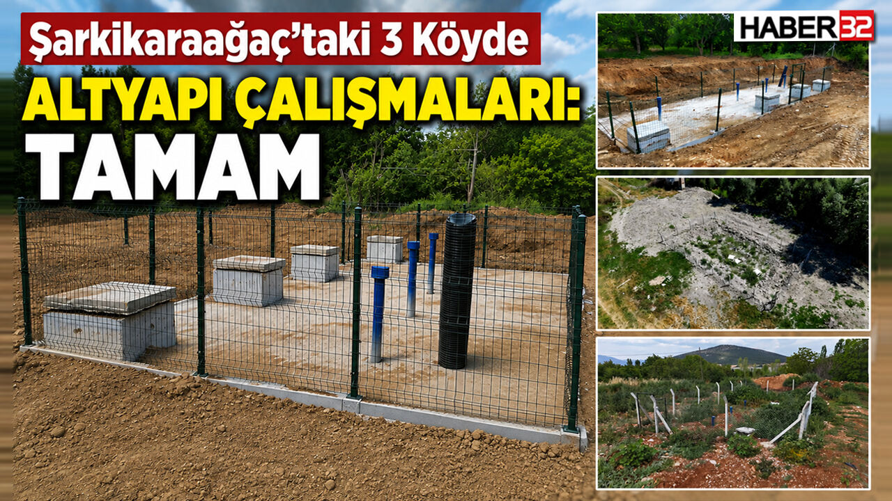 Şarkikaraağaç’taki 3 Köyde Altyapı Çalışmaları: Tamam