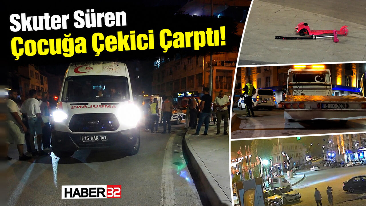 Oto Kurtarıcı, Skuter Süren Çocuğa Çarptı!