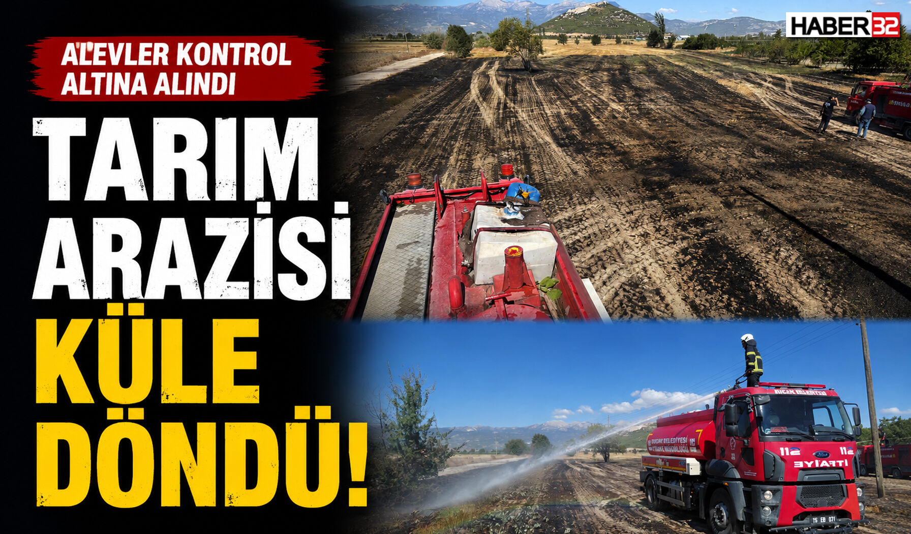 Tarım Arazisi Küle Döndü!