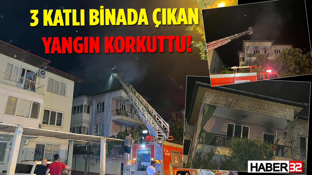 3 Katlı Binada Çıkan Yangın Korkuttu!