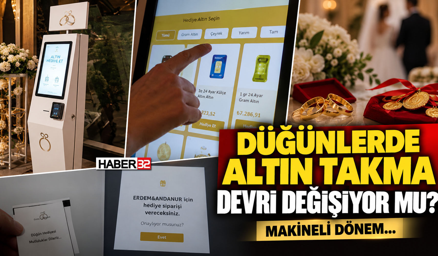 Düğünlerde Altın Takma Devri Değişiyor Mu? Makineli Dönem...
