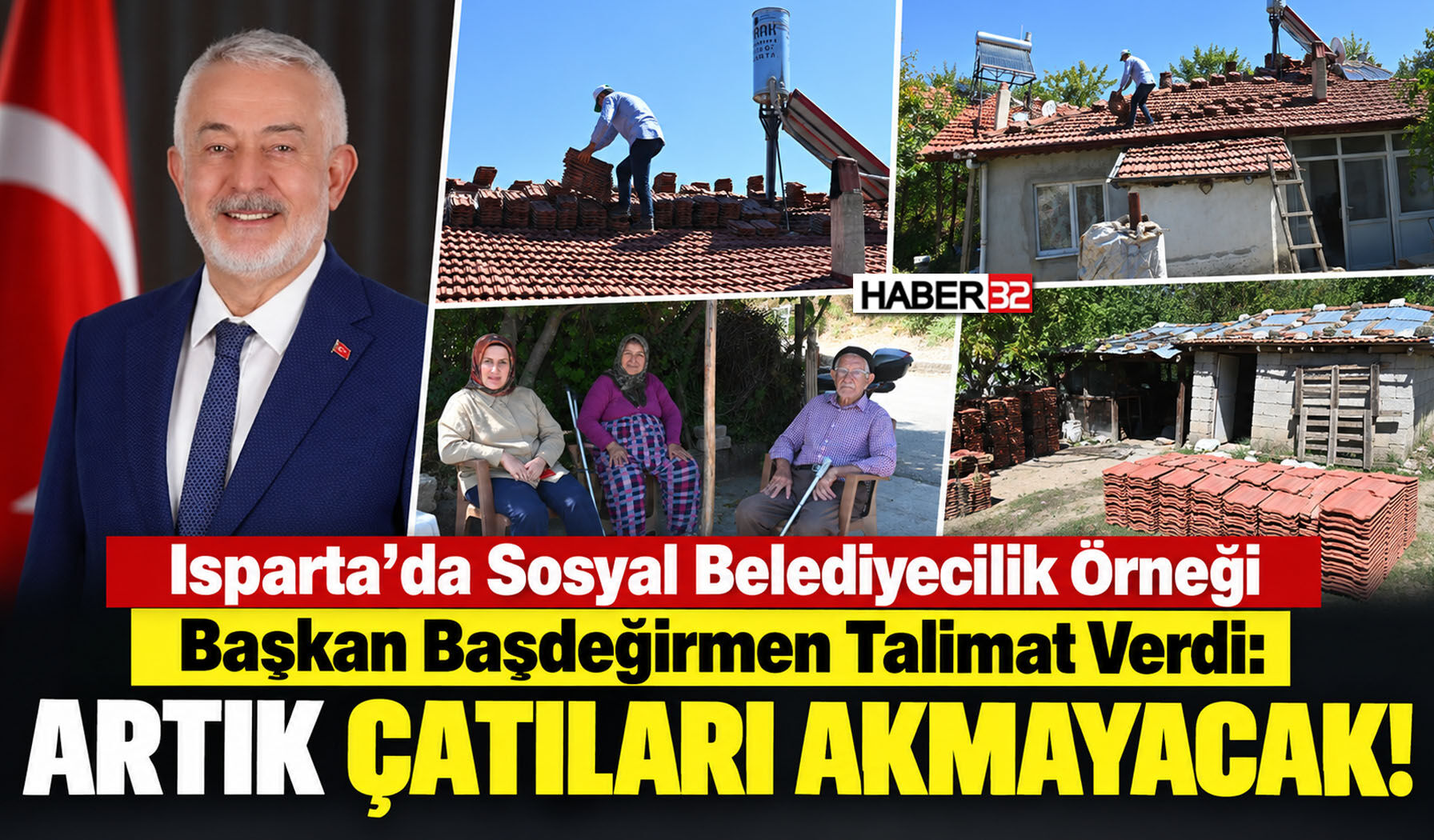Başkan Başdeğirmen Talimat Verdi: Artık Çatıları Akmayacak!