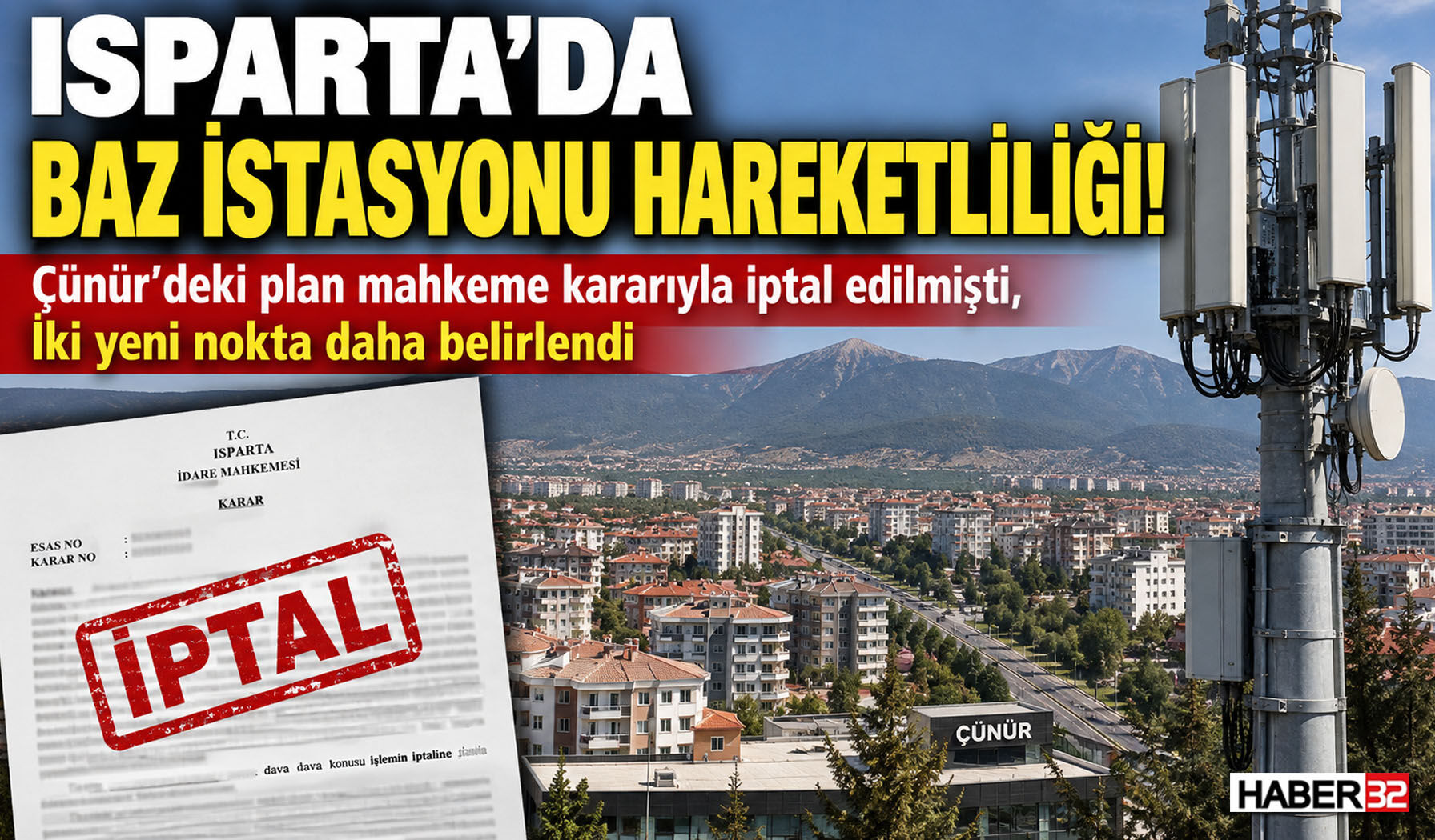 Isparta'da Baz İstasyonları İçin 2 Yeni Plan...