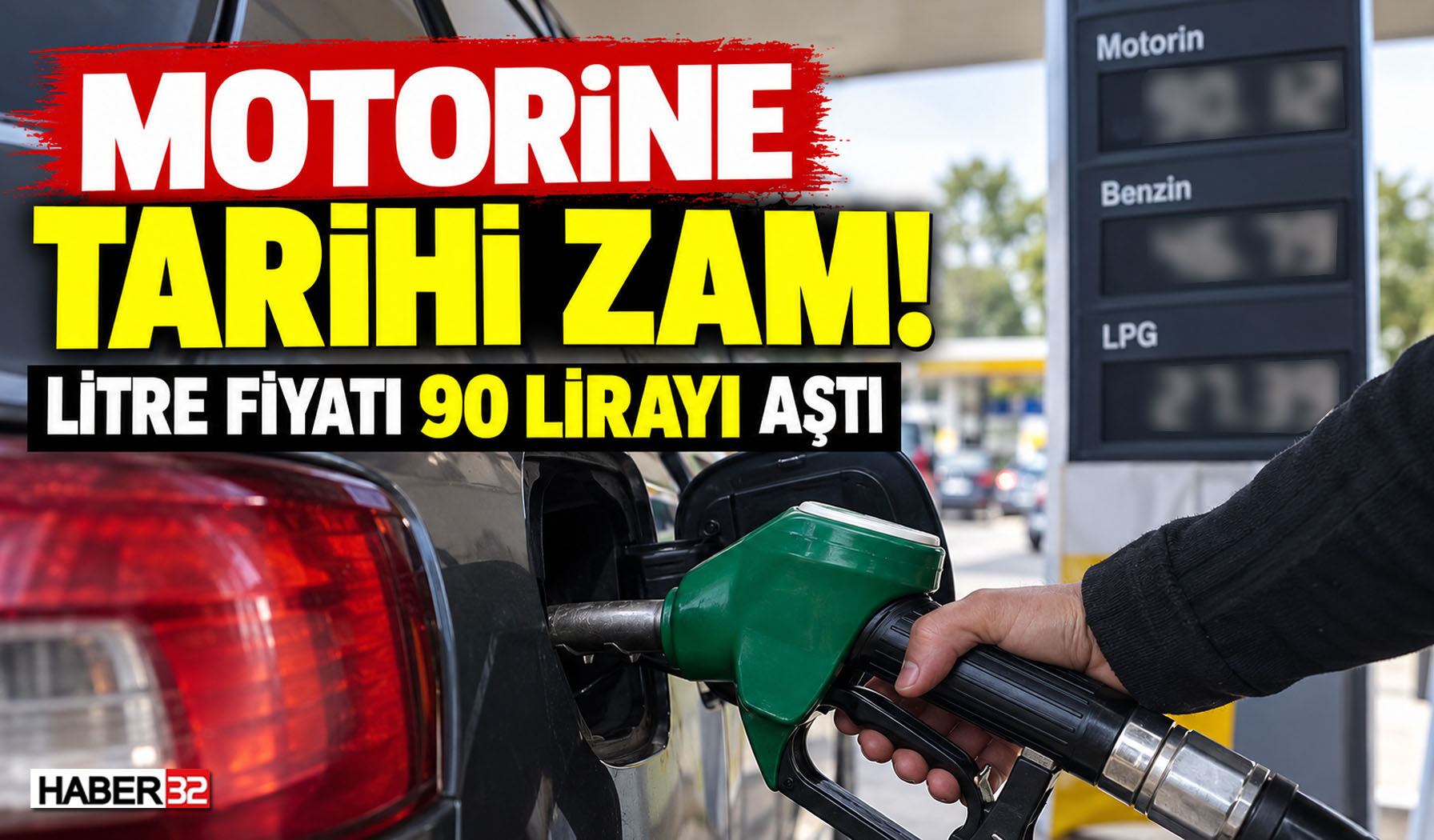 Motorine Tarihi Zam! Litre Fiyatı 90 Lirayı Aştı