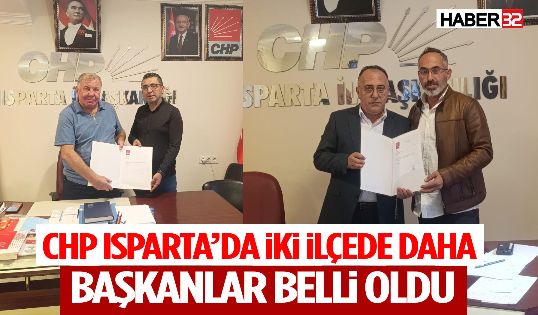 CHP Isparta’da İki İlçede Daha Başkanlar Belli Oldu