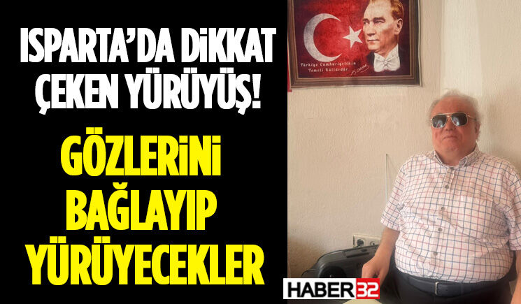 Isparta’da Dikkat Çeken Yürüyüş!