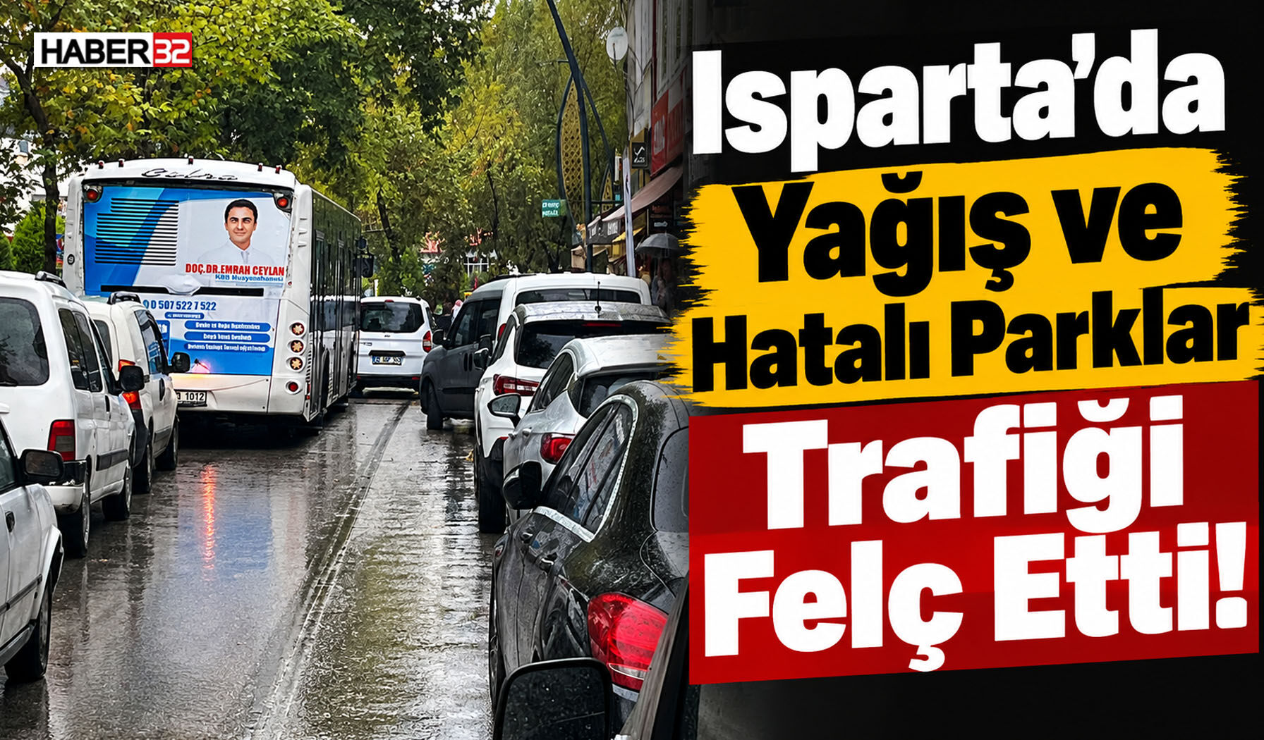Cumhuriyet Caddesi'nde Trafik Felç Oldu!