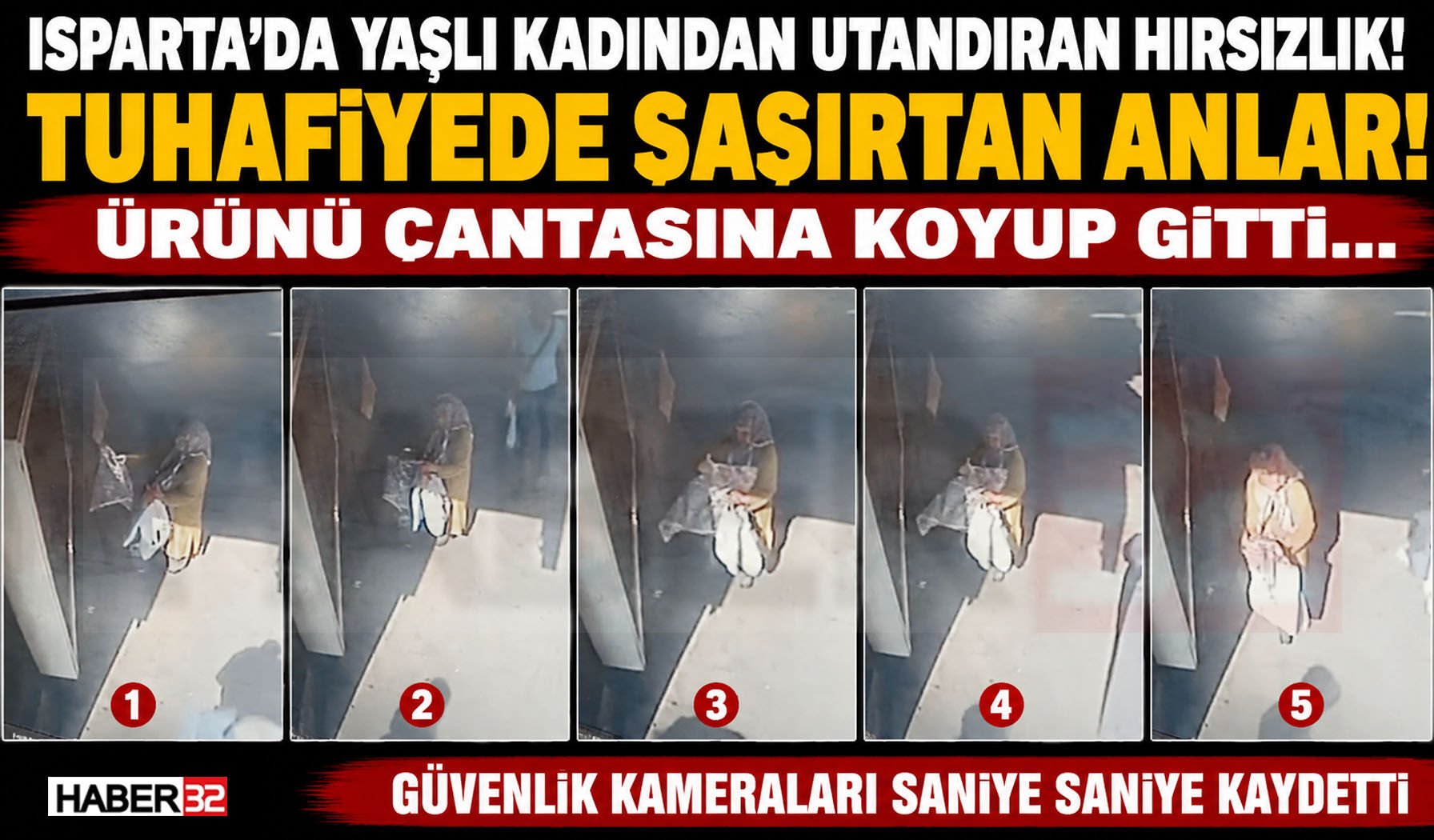 Yaşlı Kadından Utandıran Hırsızlık! İzleyenler Yakıştıramadı