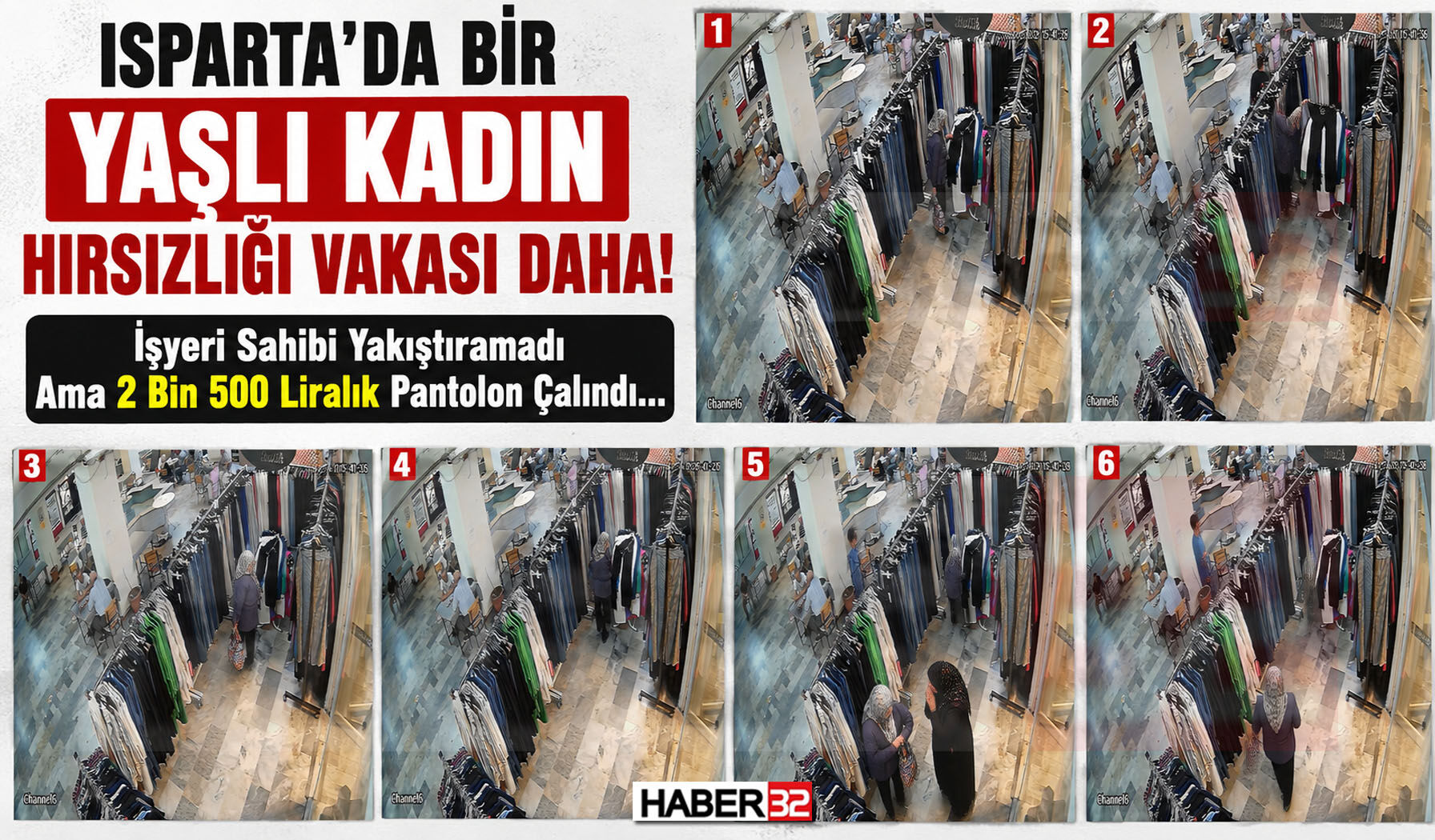 Isparta'da Bir Yaşlı Hırsızlığı Vakası Daha!