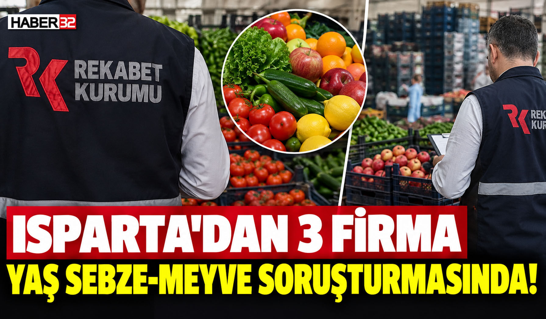 Isparta’dan 3 Firma Yaş Sebze-Meyve Soruşturmasında!