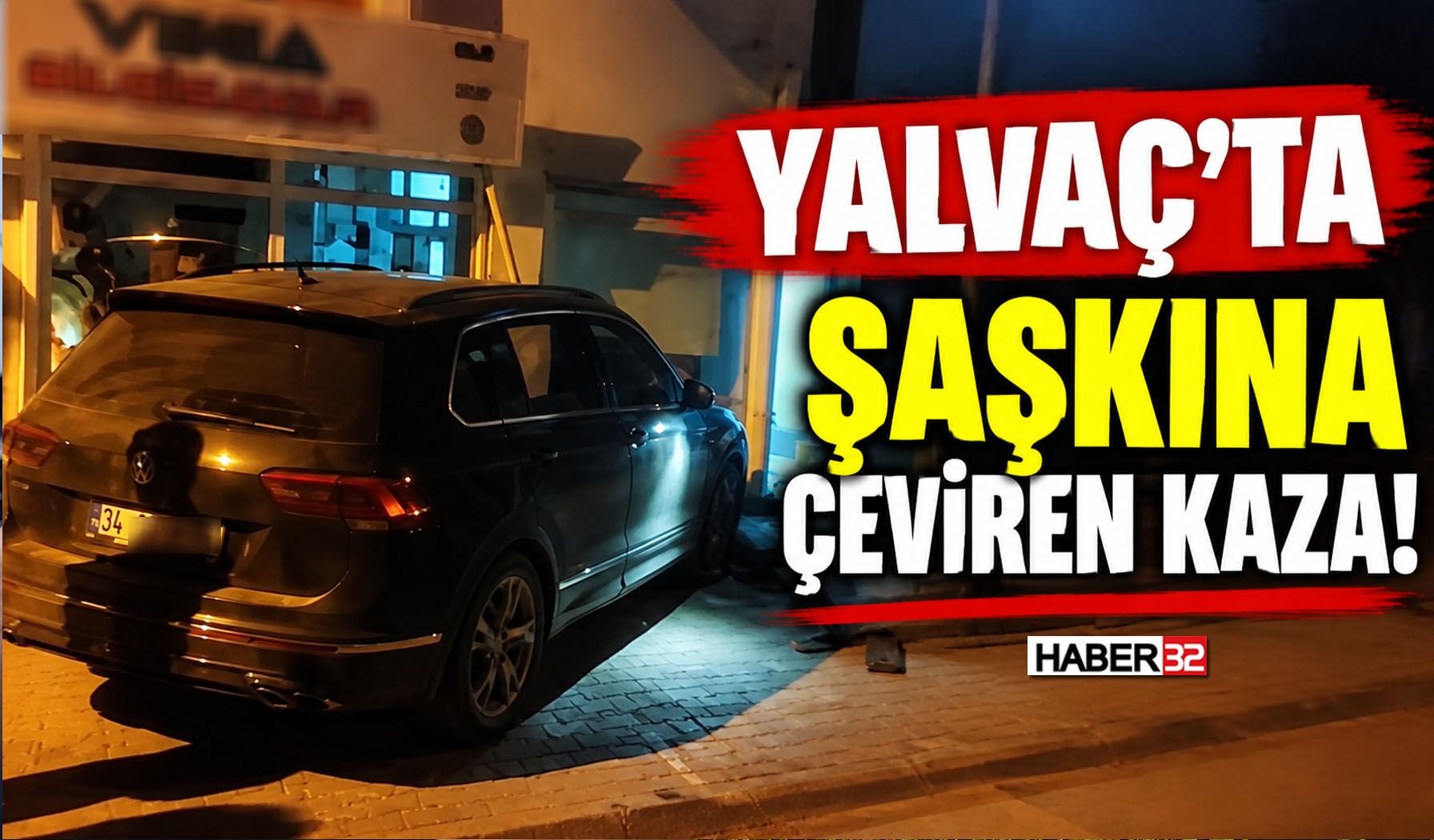 Yalvaç’ta Şaşkına Çeviren Kaza!