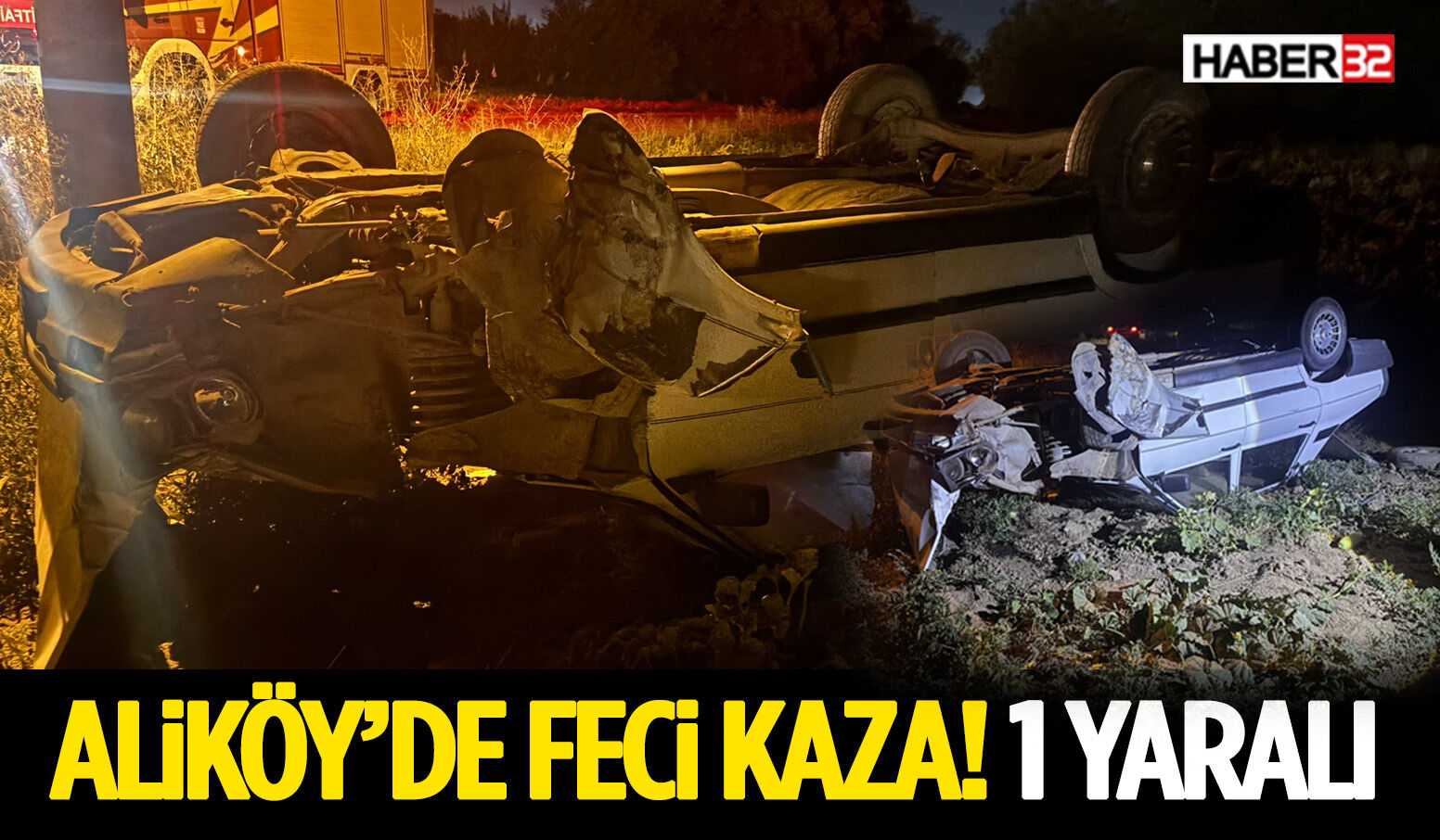 Aliköy’de Feci Kaza! 1 Yaralı