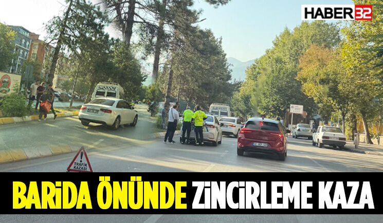 Barida Önünde Zincirleme Kaza