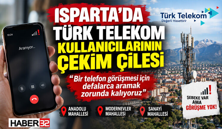 Isparta’da Türk Telekom Kullanıcılarından Şebeke Şikâyeti