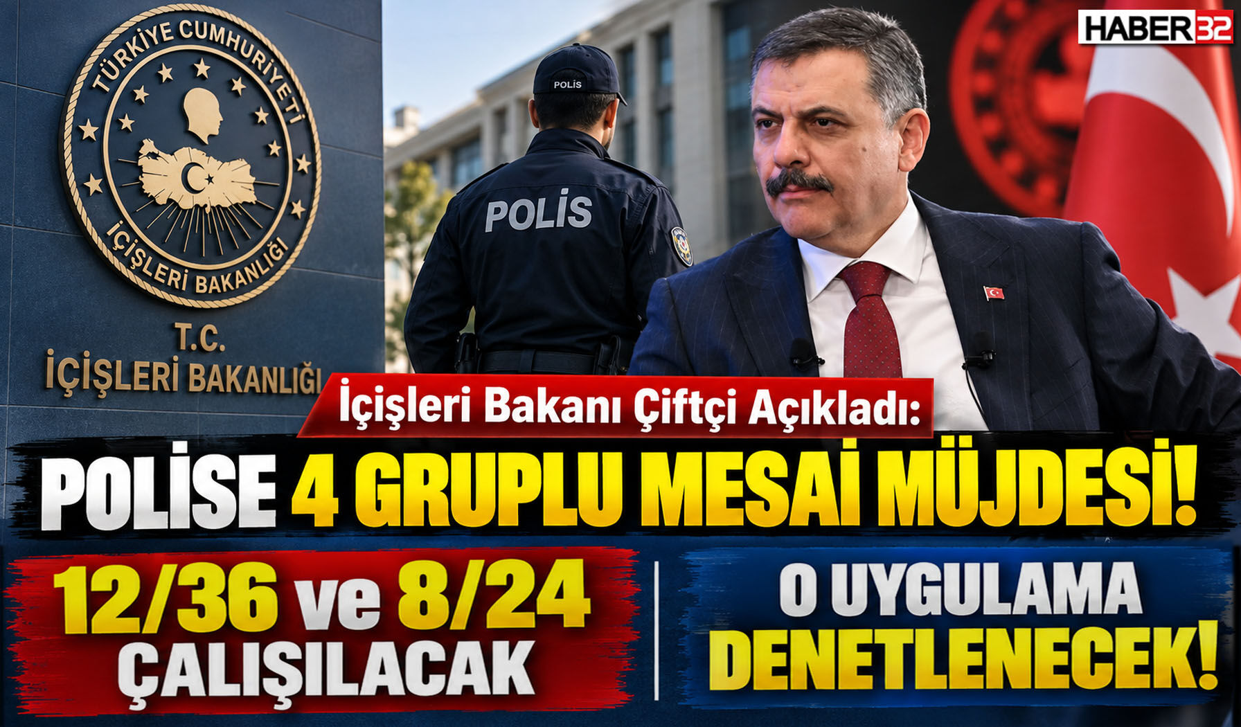 Polise, 4 Gruplu Mesai Düzeni Hayata Geçiriliyor!