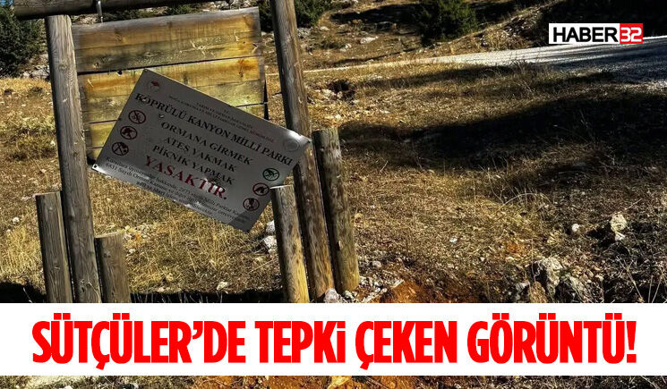 Sütçüler’de Tepki Çeken Görüntü!