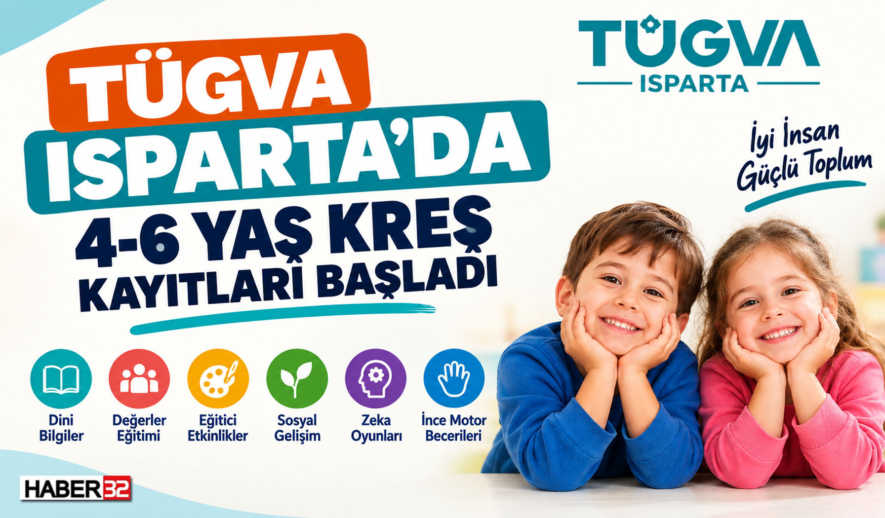 TÜGVA Isparta’da 4-6 Yaş Kreş Kayıtları Başladı