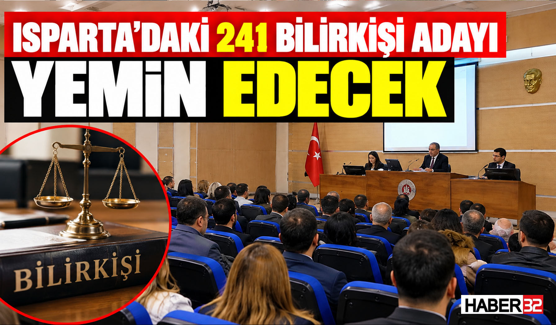 Isparta'daki 241 Bilirkişi Adayı Yemin Edecek
