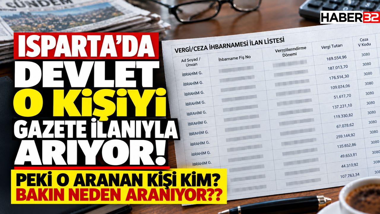Isparta'da Devletin aradığı o kişi kim?