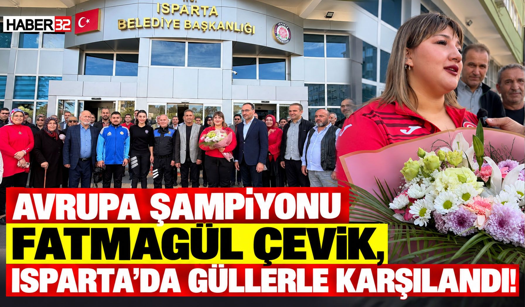 Avrupa Şampiyonu Fatmagül Çevik, Güllerle Karşılandı!