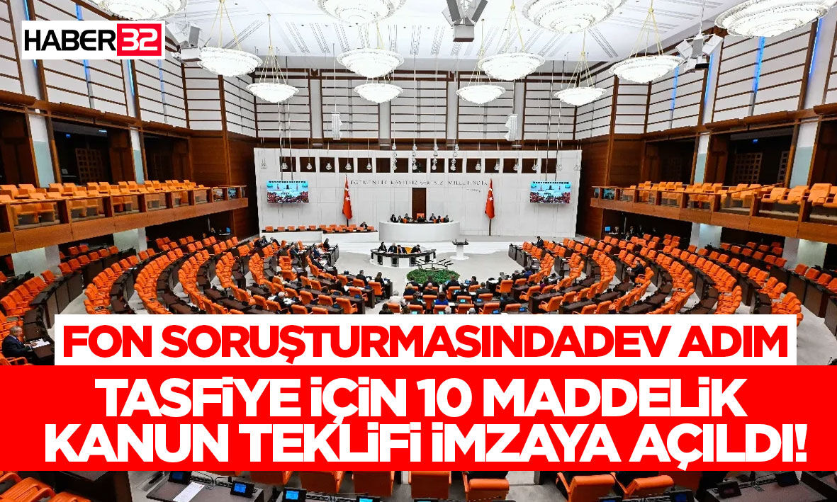 Tasfiye İçin 10 Maddelik Kanun Teklifi İmzaya Açıldı!