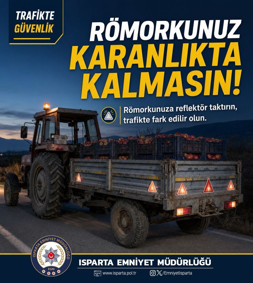 🚜🌙 Römorkunuz Karanlikta Kalmasin!🚨 Tarım Römorklarında Reflektör Bulundurmak, Trafik Güvenli