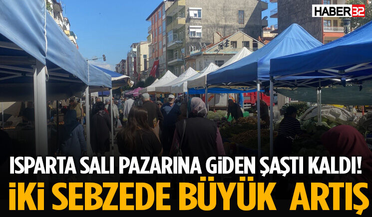 Isparta’da Pazara Giden Şaştı Kaldı!