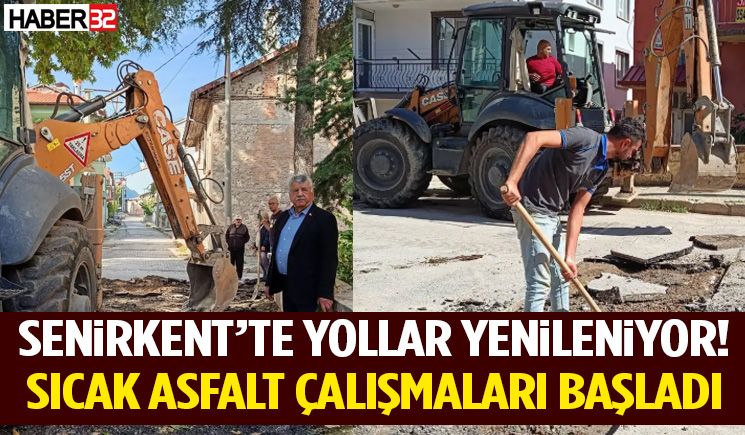 Senirkent’te Yollar Yenileniyor! Sıcak Asfalt Çalışmaları Başladı