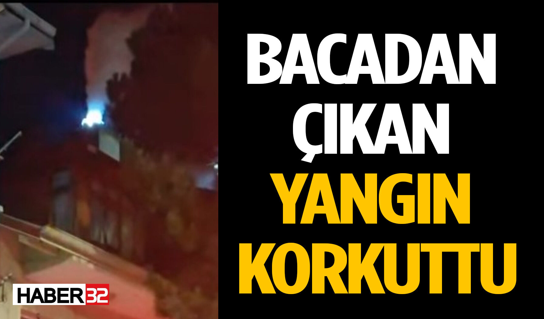 Isparta’da Baca Yangını Korkuttu